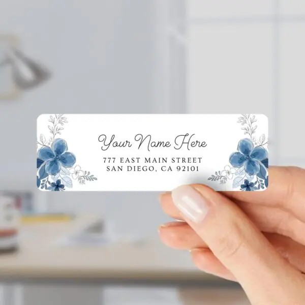 il_fullxfull.8276865028_tnuh-1 Return Address Labels with Blue Flowers for Weddings and Invitations