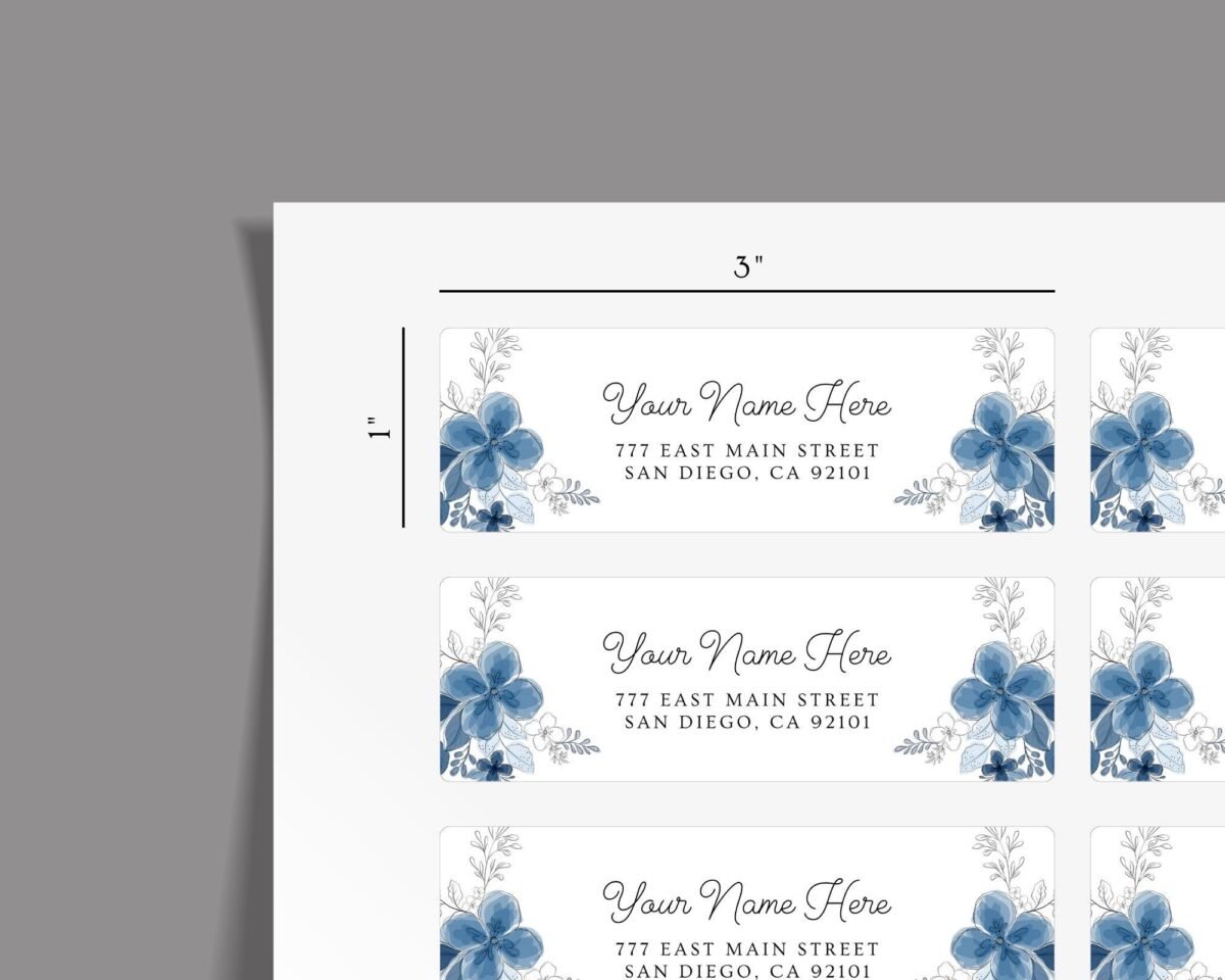 il_fullxfull.8276865090_9m2o-1 Return Address Labels with Blue Flowers for Weddings and Invitations