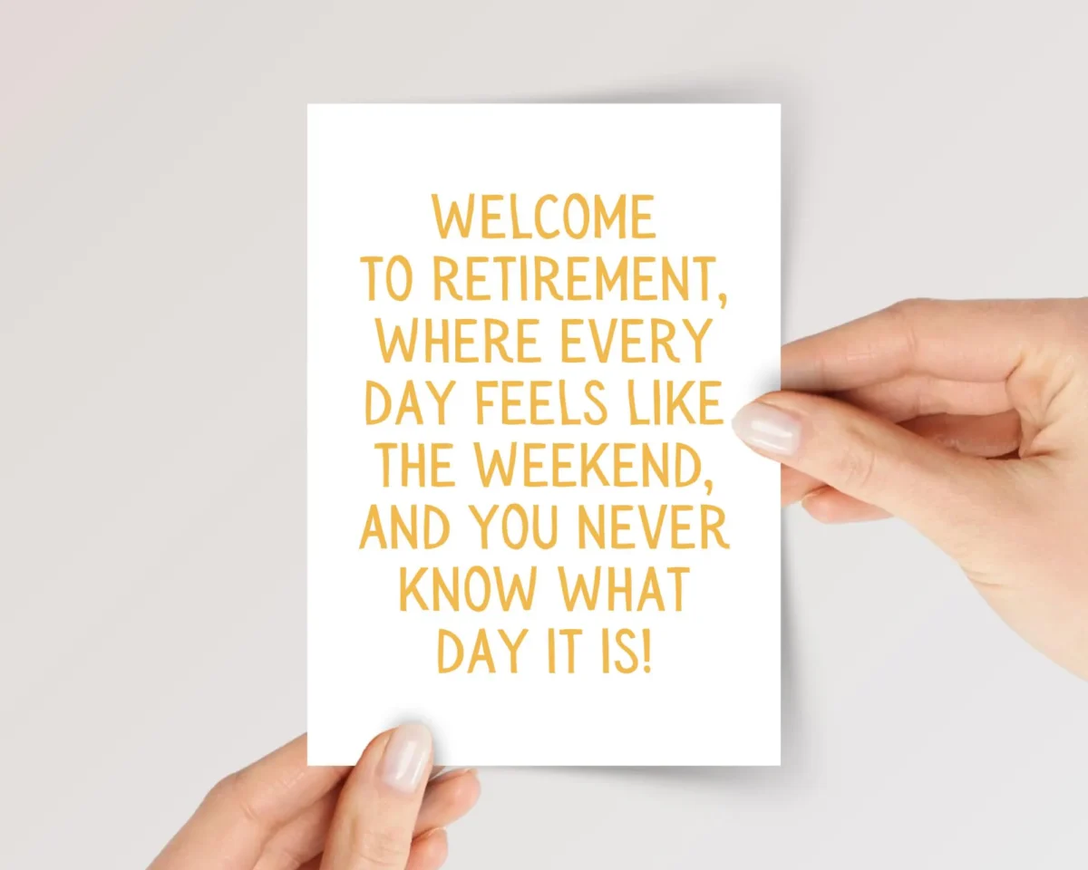Funny Retirement Card for Husband/Dad, Coworker, Friend | Weekend