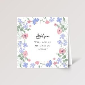 il_fullxfull.8280393650_3j1m-1 Custom Wedding Card for Bridesmaid/Maid of Honor