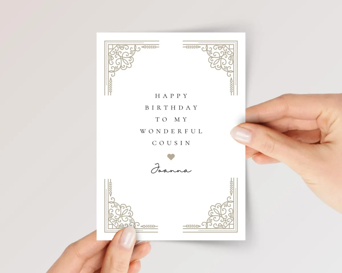Birthday Card for Cousin, Gift for Him