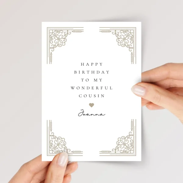 Birthday Card for Cousin, Gift for Him