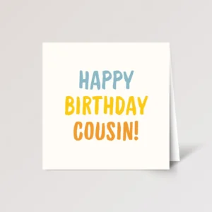 Colorful Birthday Card for Cousin