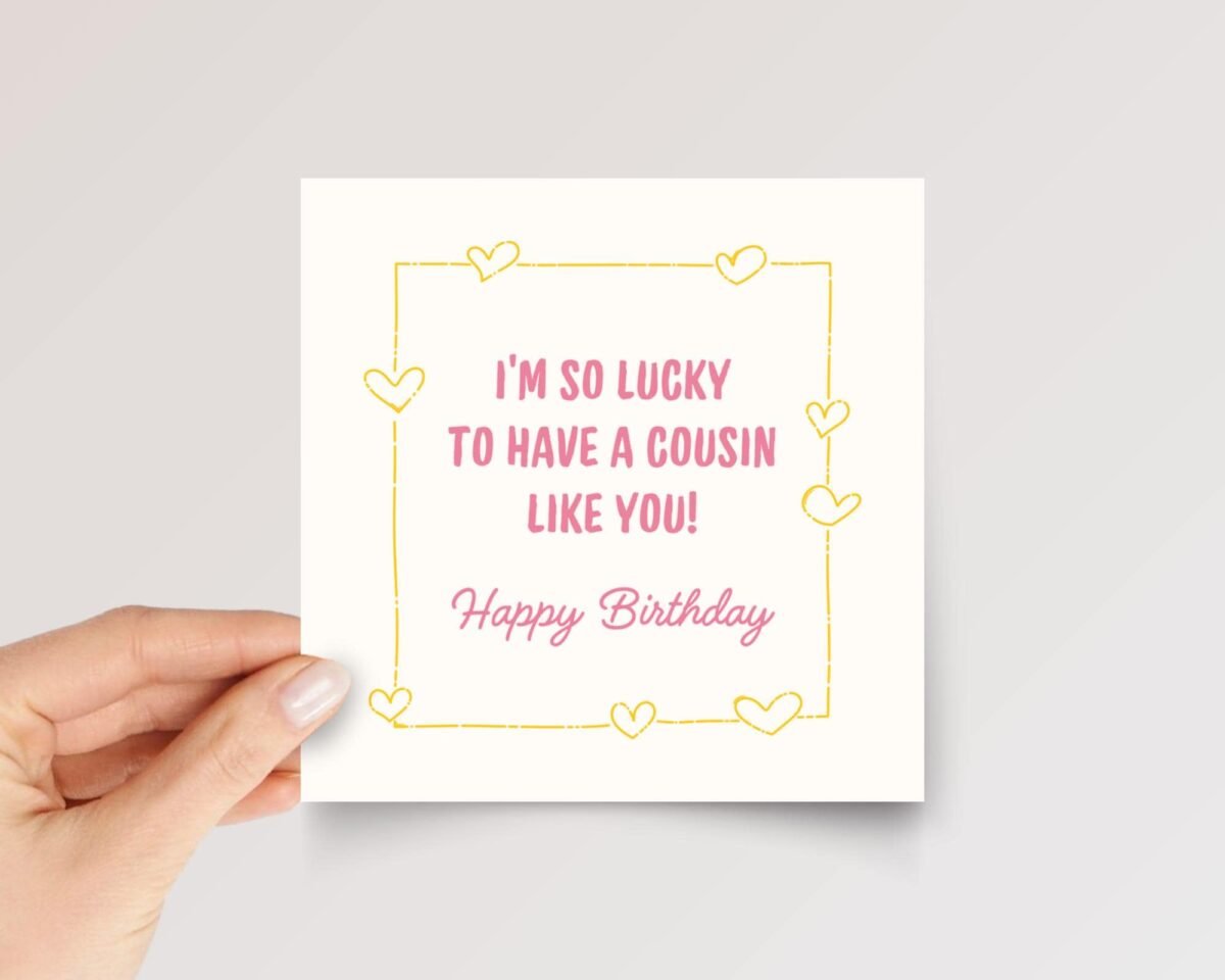 Lucky Birthday Card for Cousin