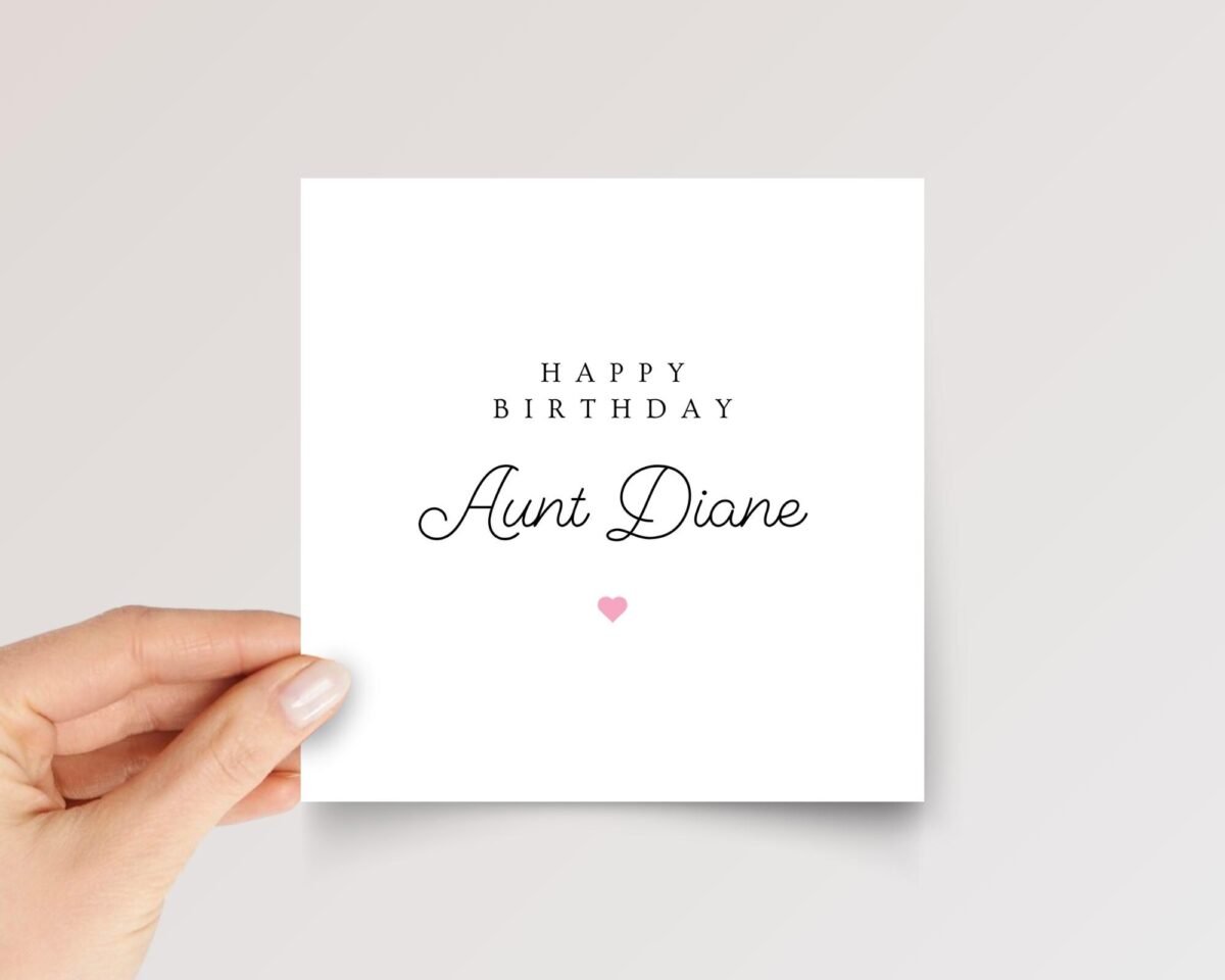 Custom Birthday Card for Aunt