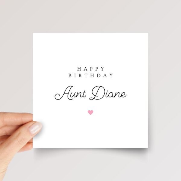 Custom Birthday Card for Aunt