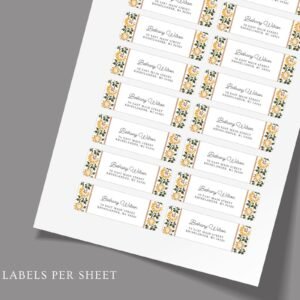 Autumn Return Address Labels for Fall Weddings and Invitations
