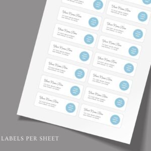 Return Address Labels with Photo or Business Logo