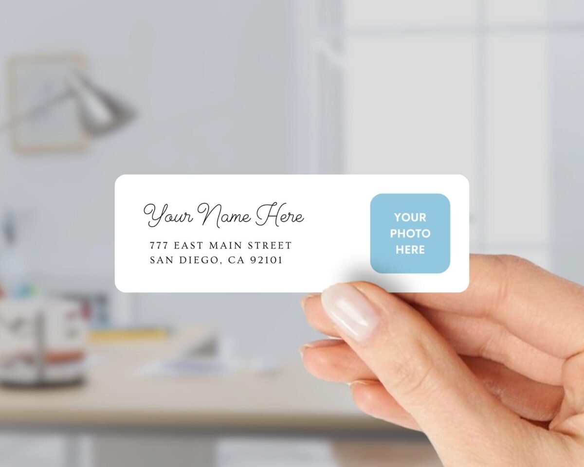 Return Address Labels with Photo or Business Logo