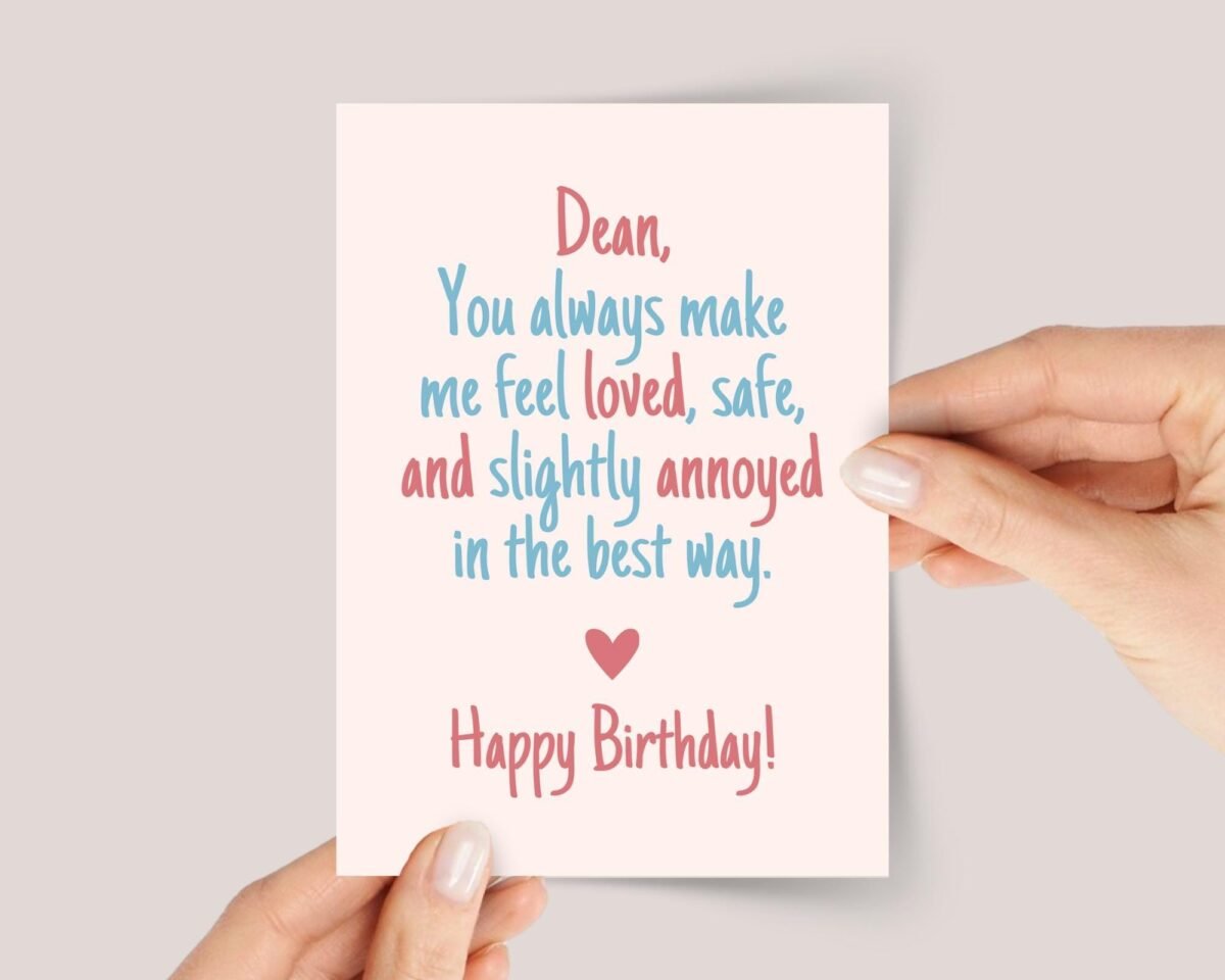 Funny Birthday Card For Husband or Boyfriend: Loved and Annoyed