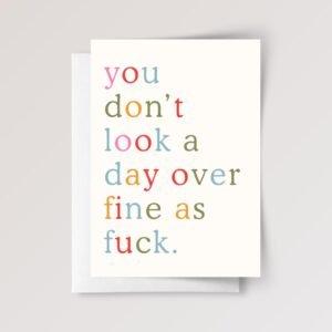 Funny Birthday Card For Husband/Wife, Boyfriend/Girlfriend – Fine as Fuck - Image 4 Funny Birthday Card For Husband/Wife, Boyfriend/Girlfriend - Fine as Fuck