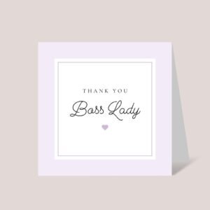 Thank You Card for Boss Lady, Female Boss Gift