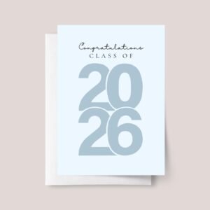 Blue Graduation Card for Class of 2026 | Graduation Gift for Boy