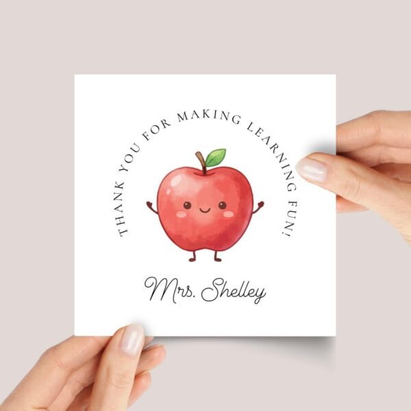 Personalized Thank You Card for Elementary Teacher | Big Apple