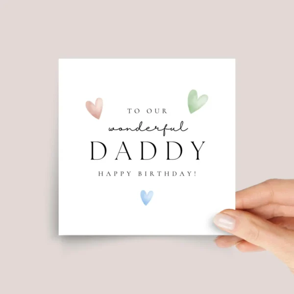 Birthday Card for Daddy/Dad from Kids