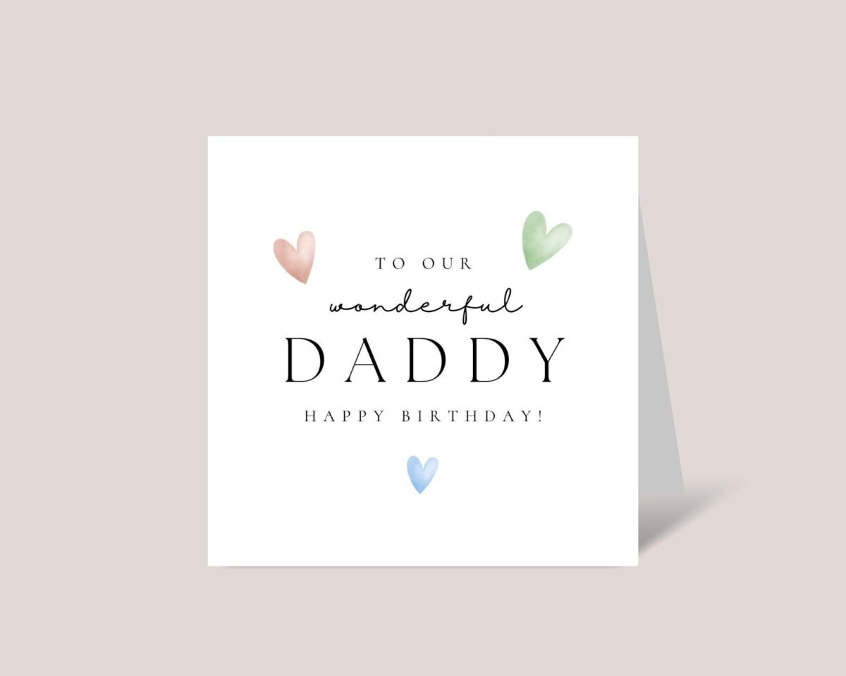 Birthday Card for Daddy/Dad from Kids