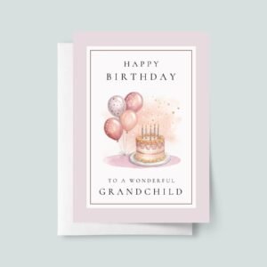 Personalized First Birthday Card for Granddaughter Turning One