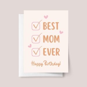 Birthday Card for Best Mom Ever - Image 2 Birthday Card for Best Mom Ever