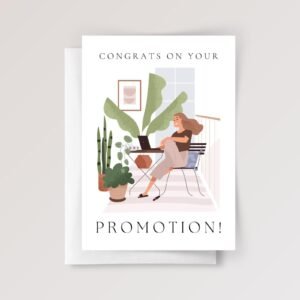 Personalized Work Promotion Card for Girl Boss, Wife/Daughter