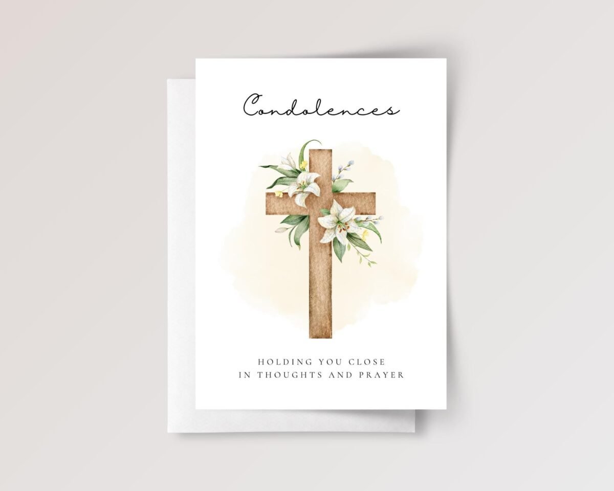 Personalized Christian Sympathy Card for Loss and Grief Personalized Christian Sympathy Card for Loss and Grief