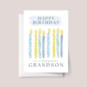 Personalized 8th Birthday Card for Boy, Grandson/Son Turning 8