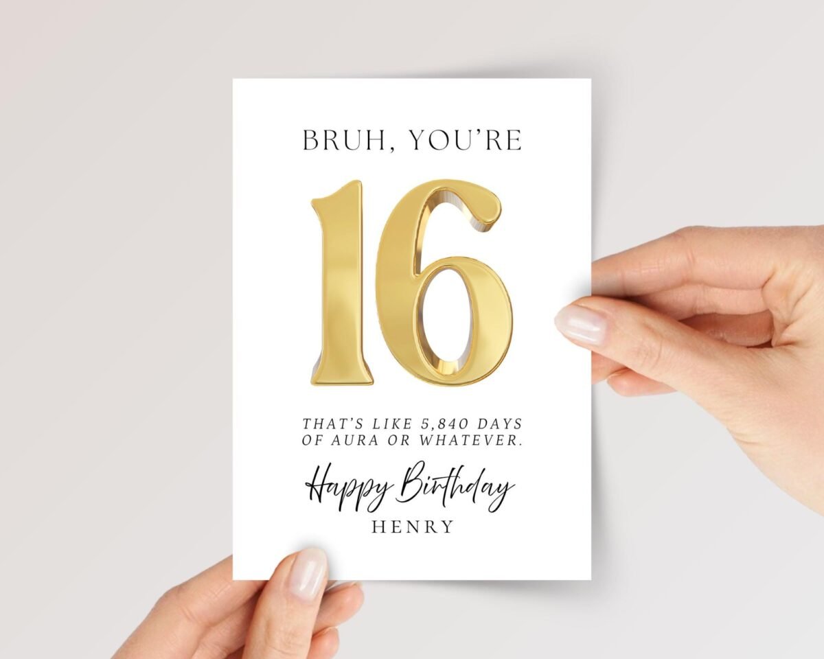 Aura Birthday Card for Teen Son/Daughter Turning 12, 13, 14, 15, 16