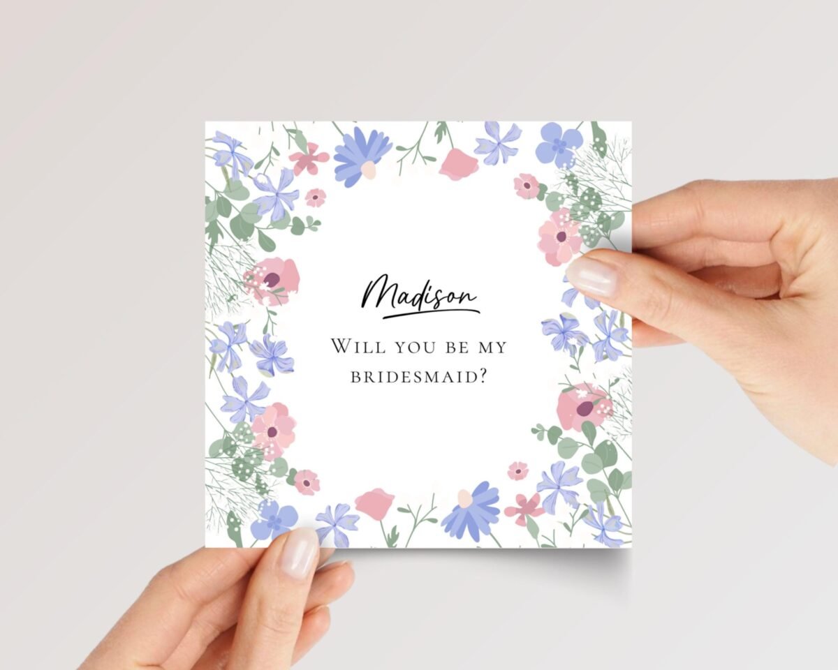 il_fullxfull.8324678713_bw4u-1 Custom Wedding Card for Bridesmaid/Maid of Honor