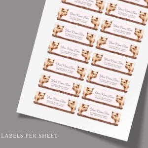 Return Address Labels with Farm Animals/Pigs
