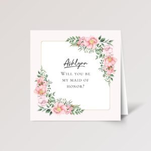 Custom Wedding Card for Bridesmaid/Maid of Honor