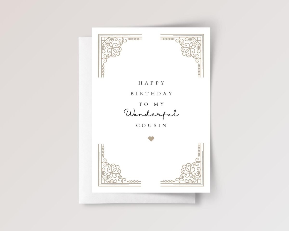 Birthday Card for Cousin, Gift for Him
