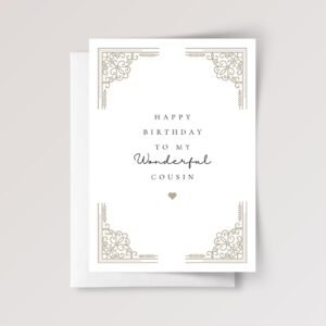 Birthday Card for Cousin, Gift for Him