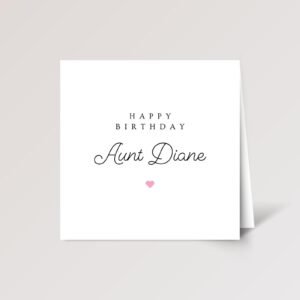 Personalized Birthday Card for Aunt