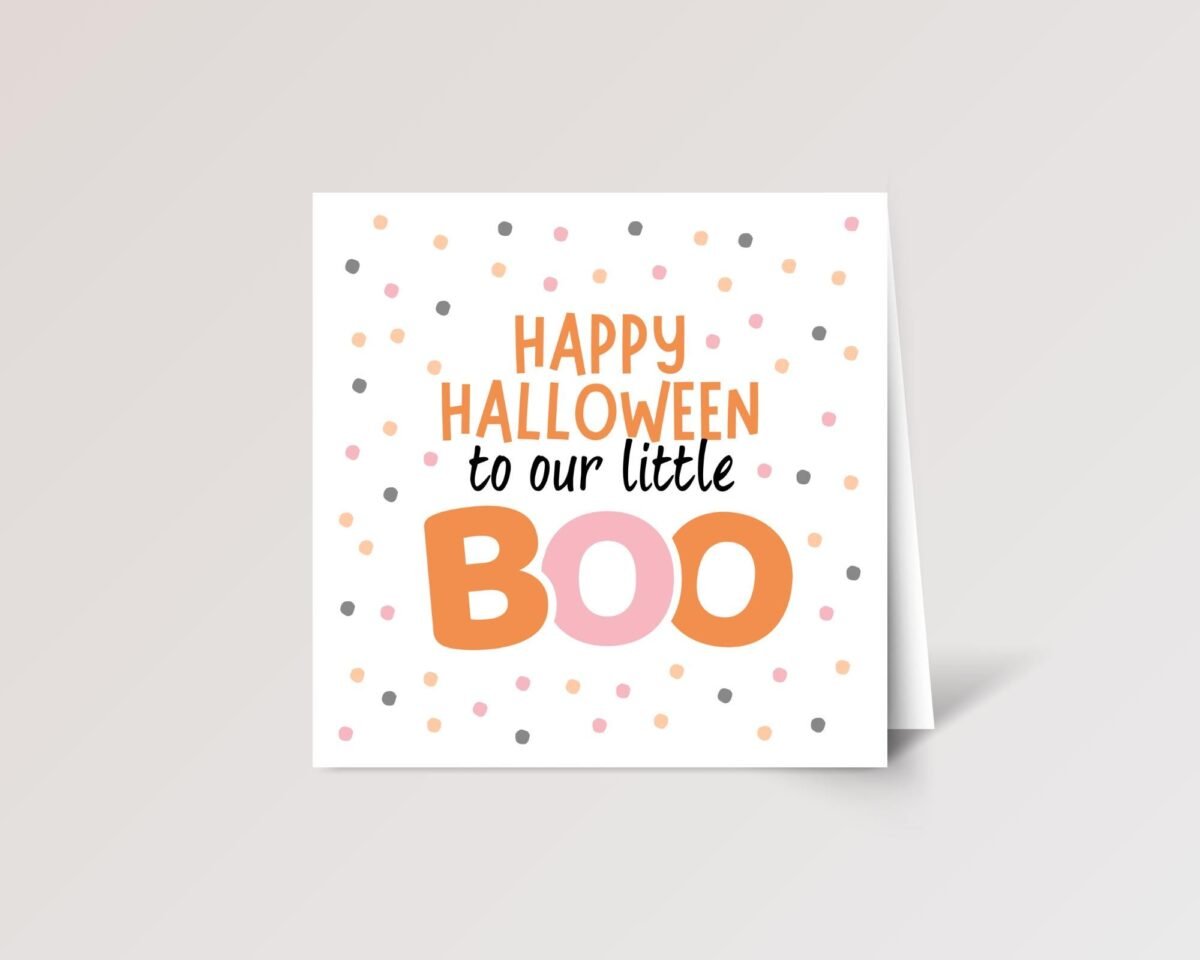Personalized Halloween Card for Daughter/Son or Grandchild | Little Boo