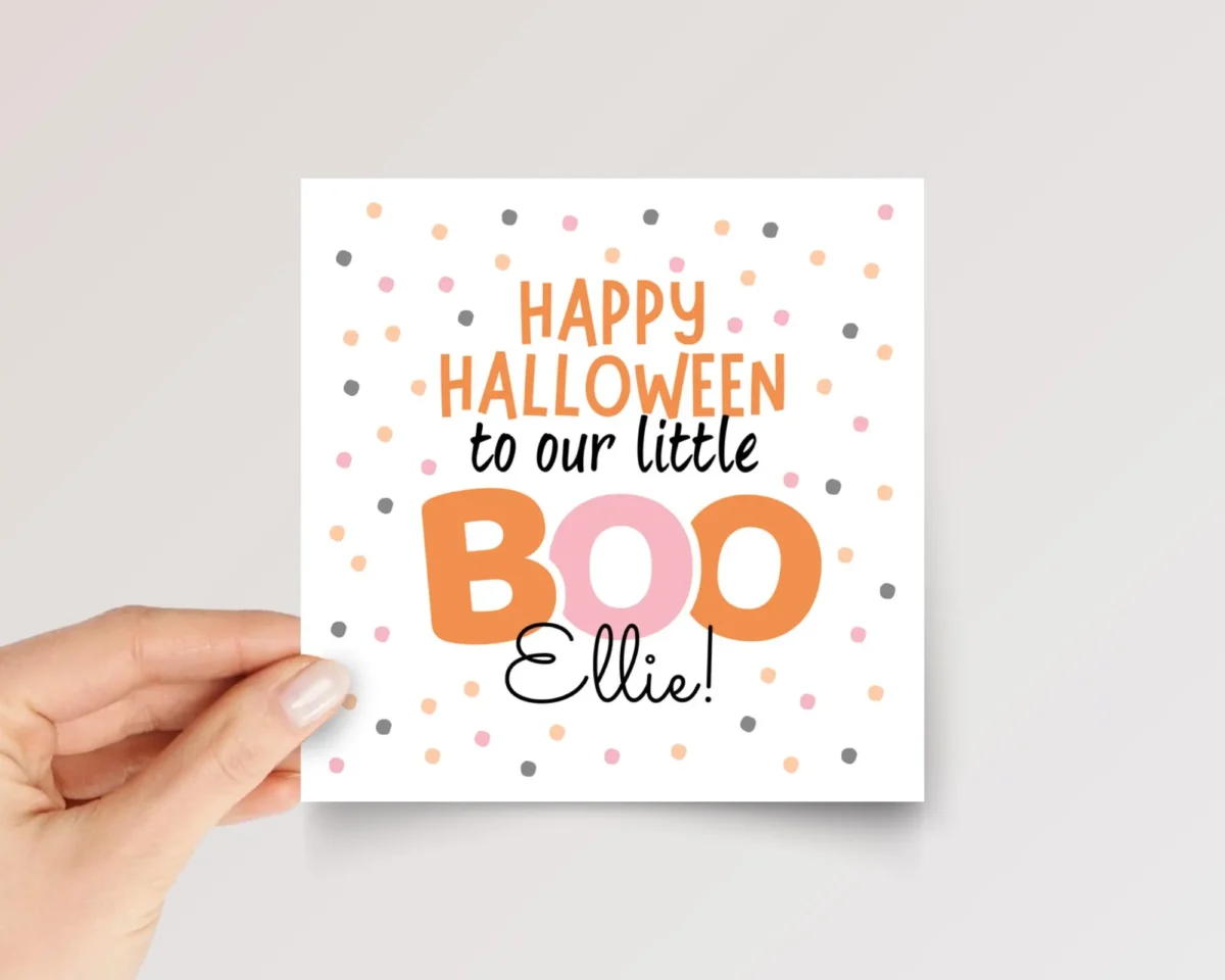 Personalized Halloween Card for Daughter/Son or Grandchild | Little Boo