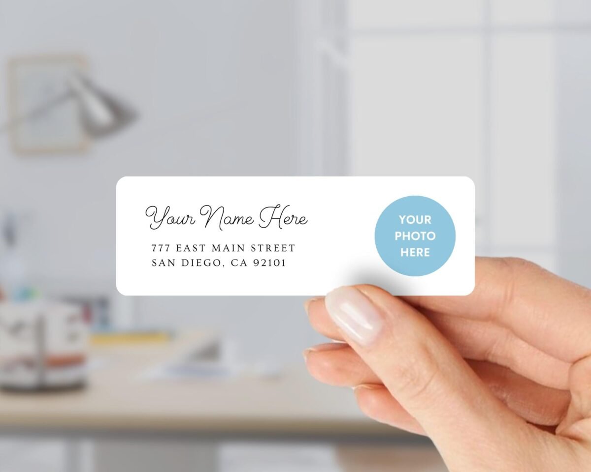 Return Address Labels with Photo or Business Logo