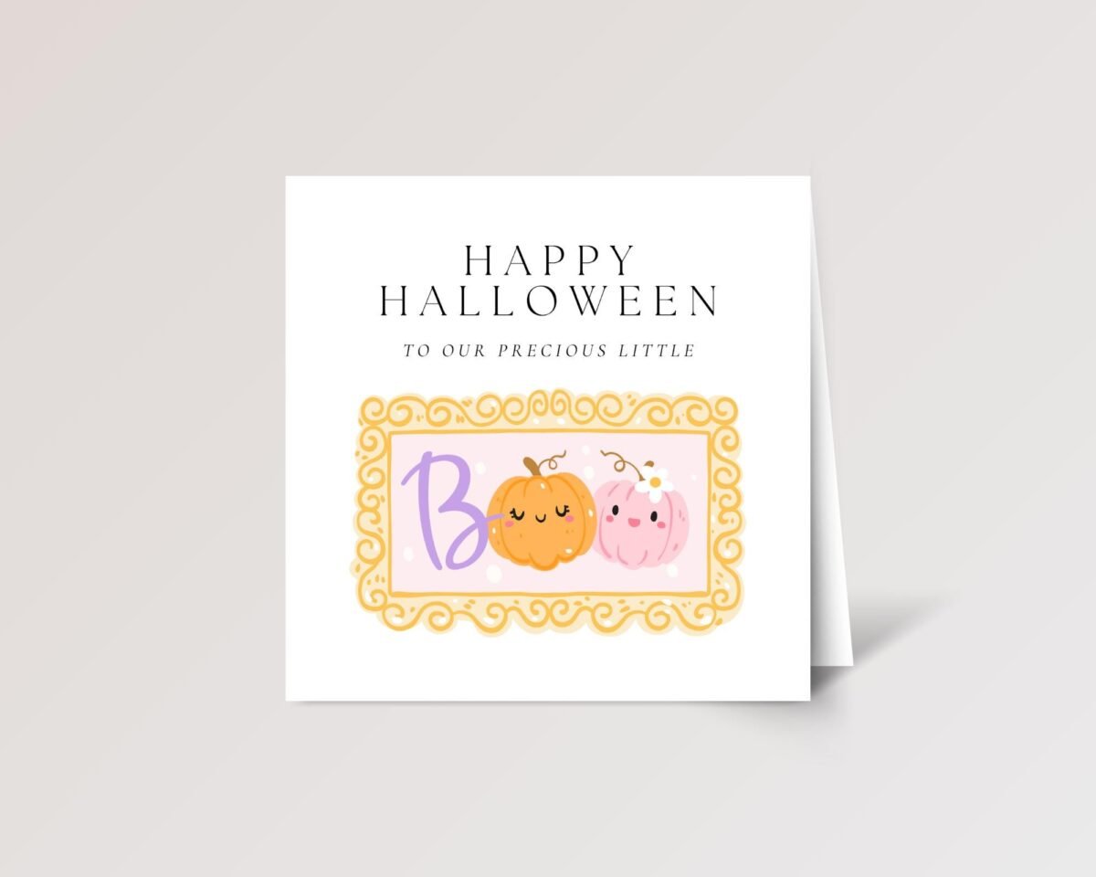 Halloween Card for Granddaughter/Baby Girl | Precious Little Boo