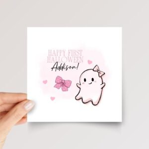 First Halloween Card for Granddaughter/Baby Girl
