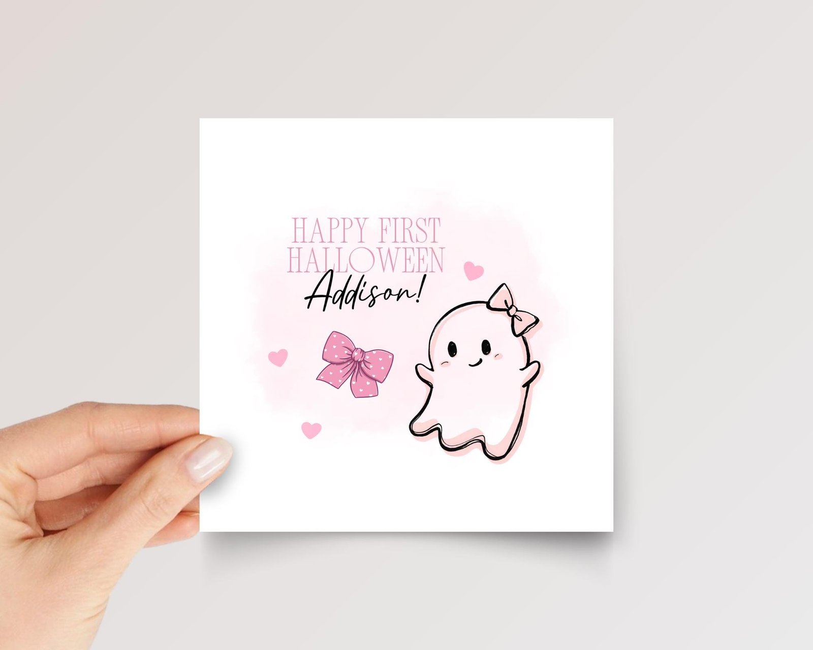 First Halloween Card for Granddaughter/Baby Girl