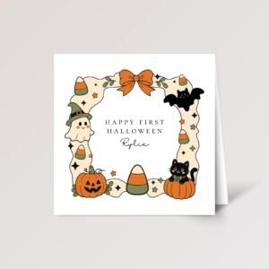 First Halloween Card for Kids, Baby, Grandson/daughter