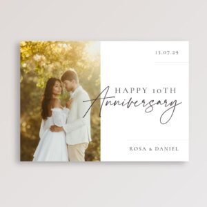 Custom Wedding Anniversary Card for Couple