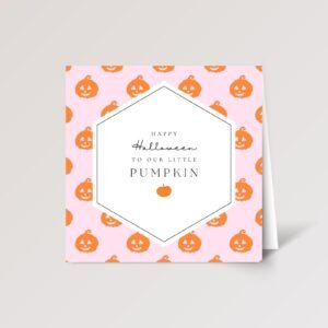 Personalized Halloween Card for Kids and Babies | Little Pumpkin