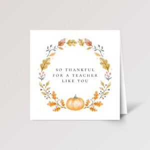 Personalized Thanksgiving Card for Teacher, Doctor, and Boss Personalized Thanksgiving Card for Teacher, Doctor, and Boss