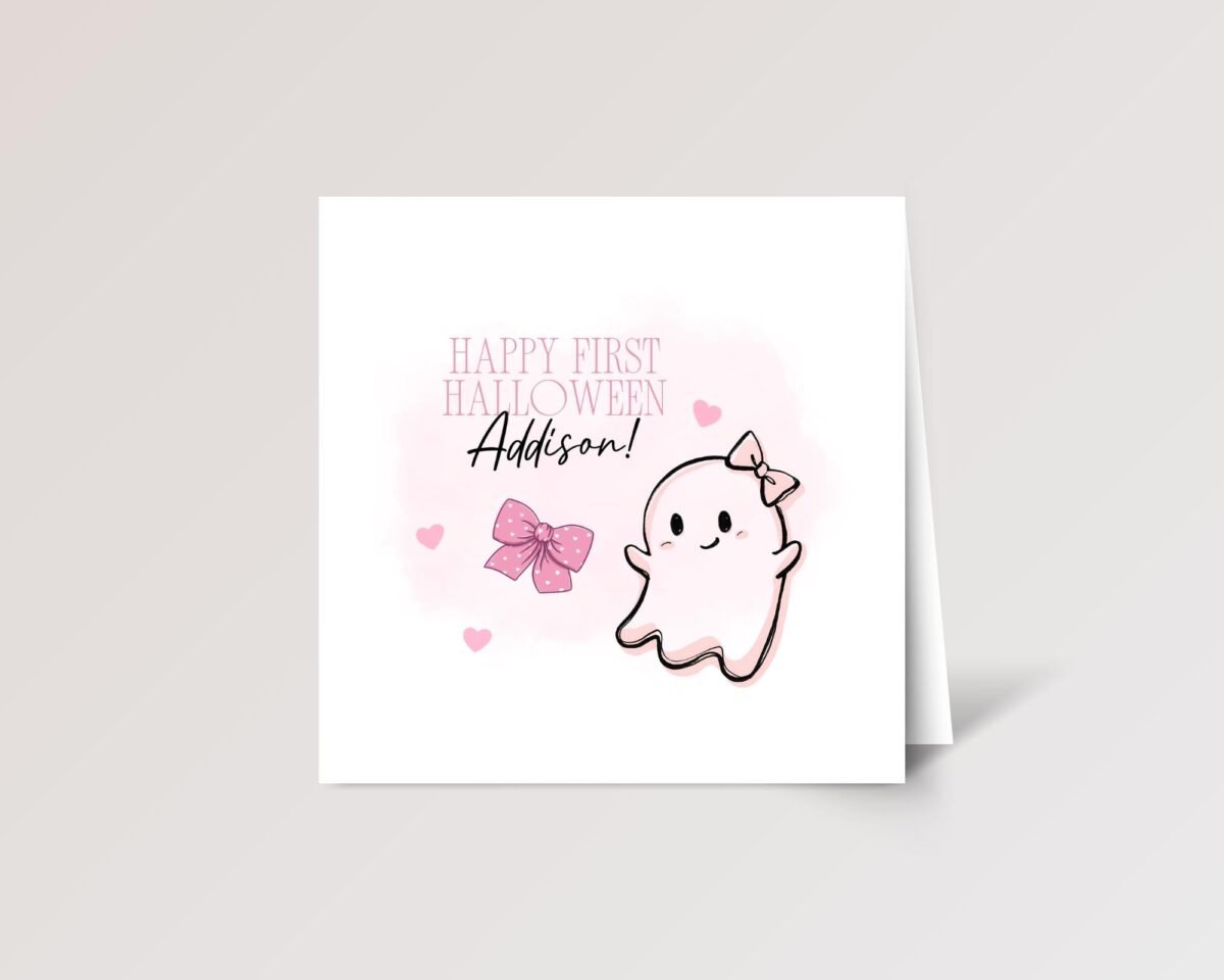 First Halloween Card for Granddaughter/Baby Girl