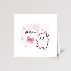 First Halloween Card for Granddaughter/Baby Girl