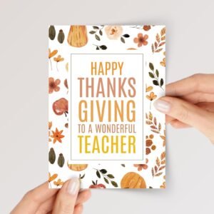 Thanksgiving Card for Teacher