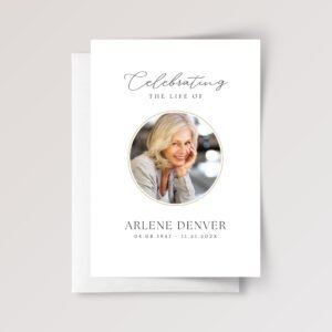 Funeral Card for Celebration of Life, Loss/Grieving - Image 4 Funeral Card for Celebration of Life, Loss/Grieving