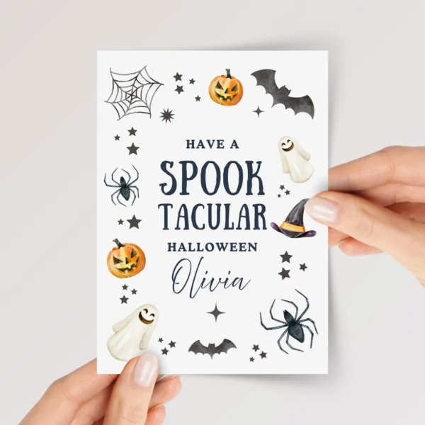 Spooky Halloween Card for Granddaughter - Image 1 Spooky Halloween Card for Granddaughter