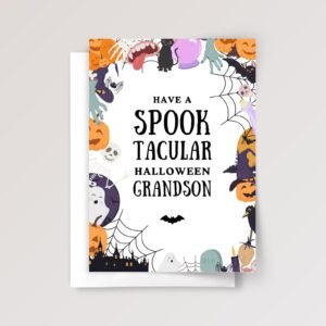 Spooky Halloween Card for Grandson
