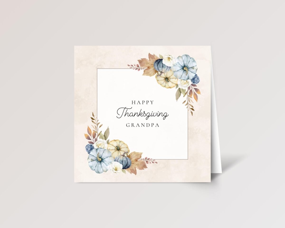 Thanksgiving Card for Grandpa