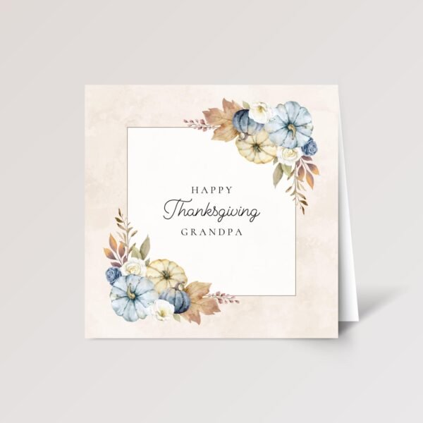 Thanksgiving Card for Grandpa